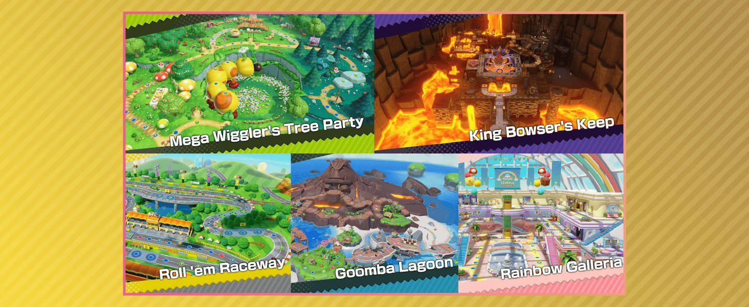 super mario party jamboree race tracks